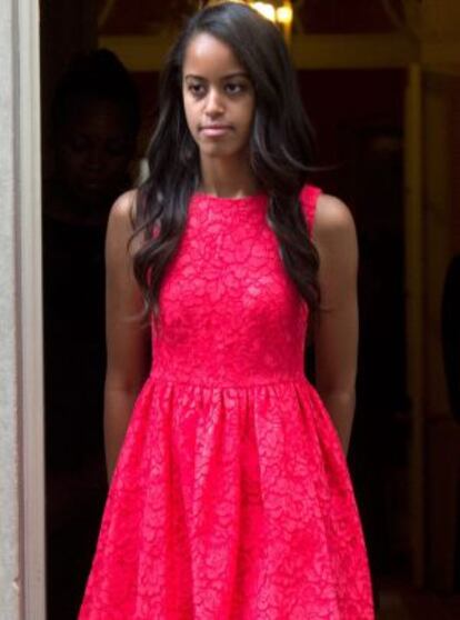 Malia Obama, en Londres.