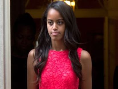 Malia Obama, en Londres.