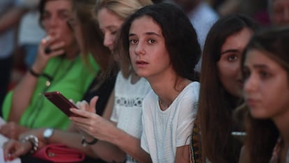 Victoria Federica Marichalar en el acto 'Telva: la moda en la calle' el pasado 20 de junio.