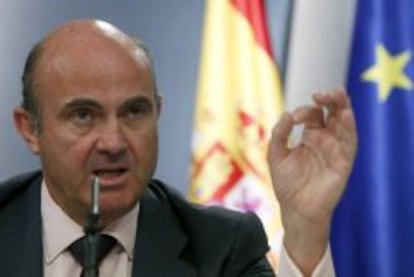 El ministro de Econom&iacute;a, Luis de Guindos.