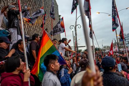 Protests in Lima. 