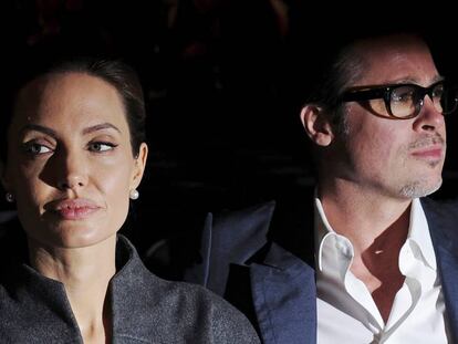 Angelina Jolie y Brad Pitt el 13 de junio de 2014.