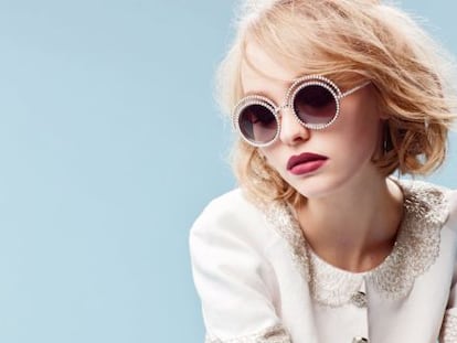 Imagen de la campaña Pearl Collection con Lily-Rose Depp