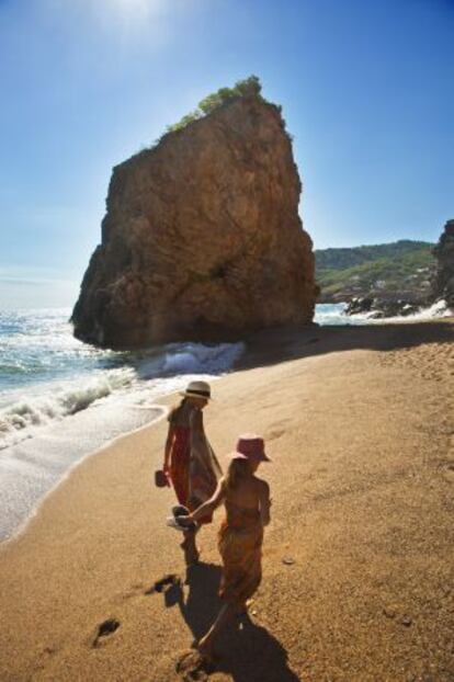 La playa de Illa Roja, en Begur, en la Costa Brava gerundense.