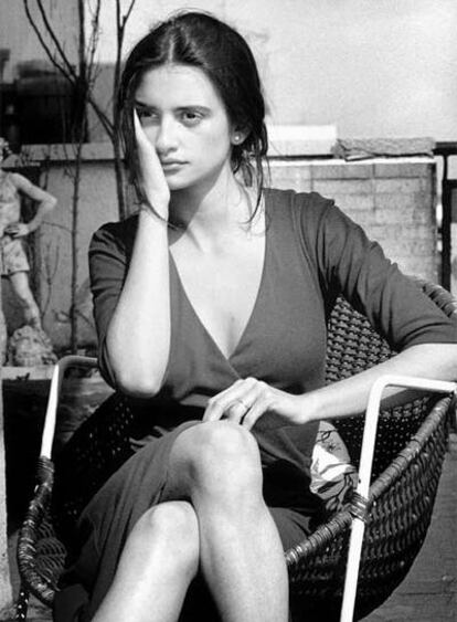 Penélope Cruz, fotografiada en Madrid en 1993.