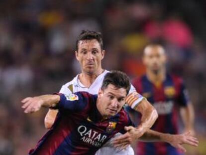 Messi, en el partido contra el Elche.