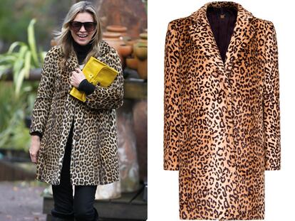El abrigo de estampado animal, el preferido de las celebrities