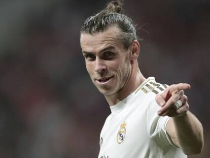 Gareth Bale, durante un partido en el Wanda Metropolitano.