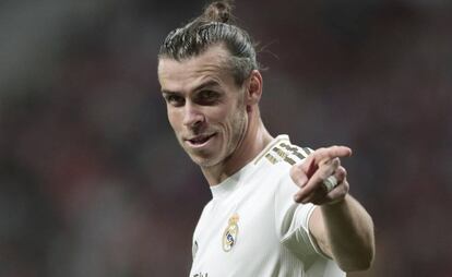 Gareth Bale, durante un partido en el Wanda Metropolitano.