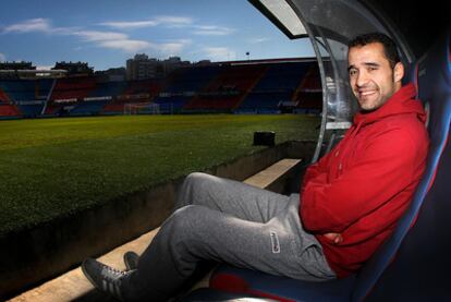 Juanfran, en el estadio del Levante.