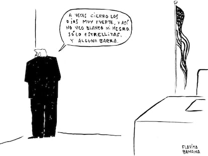 Barras y estrellas en la Casa Blanca, por Flavita Banana