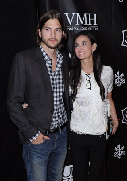 Demi Moore y Ashton Kutcher, el pasado mes de junio, en una de sus últimas apariciones juntos.