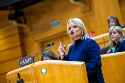 Marimar Blanco, este lunes en el pleno del Senado.