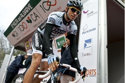 Contador, en el inicio de la etapa de la Vuelta al Algarve