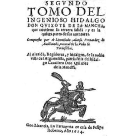 Portada de 'El Quijote' apócrifo.
