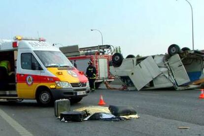 Accidente en la A-42.