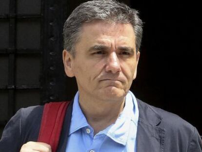 El ministro griego de finanzas, Euclides Tsakalotos 