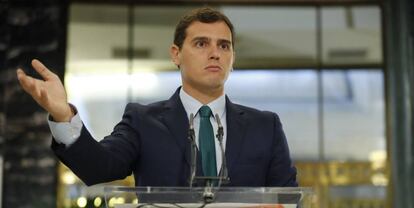 El lider de Ciutadans, Albert Rivera.