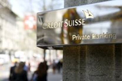 Sede de una sucursal de Credit Suisse en la Bahnhofstrasse de Zurich. 