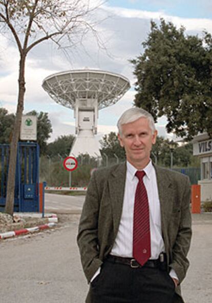 Boris Shustov, en la estación espacial de la ESA en Madrid.