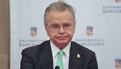 Joan Elias, nuevo rector de la UB, durante la campaña electoral