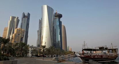 una imagen de la ciudad de Doha. 