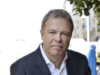 El periodista Gavin Hewitt, en Madrid.