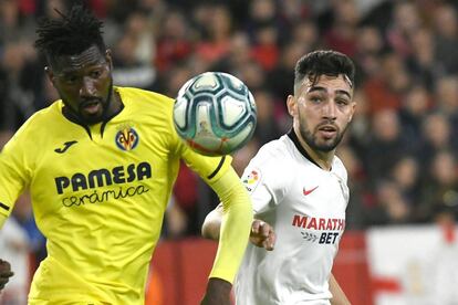 Anguissa se impone a Munir.