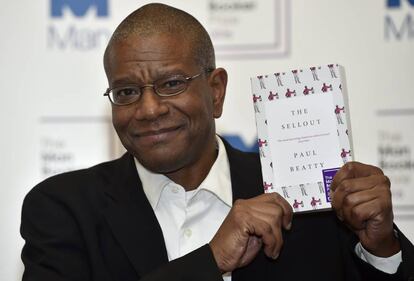 El escritor estadounidense Paul Beatty, el martes, en la entrega del premio. 