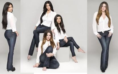 Las mujeres de la familia Kardashian tienen también su propia línea de vaqueros