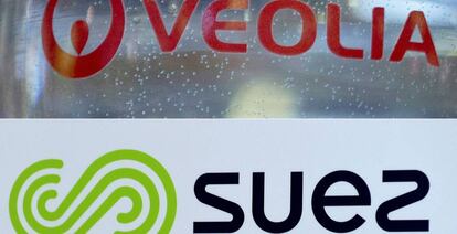 Logos de Veolia y Suez