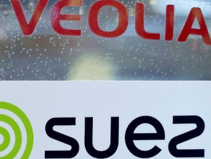 Logos de Veolia y Suez