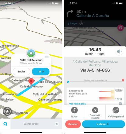 Spotify en Waze