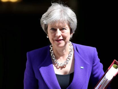 La primera ministra británica, Theresa May, el pasado miércoles en Londres.