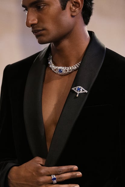 Tres de las piezas de la nueva colección de alta joyería 'Virtuosity' de Louis Vuitton.