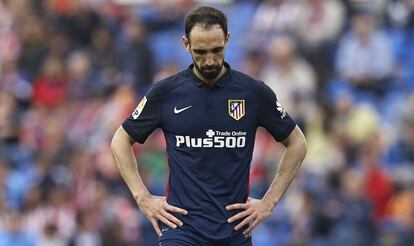 Juanfran, tras el partido.