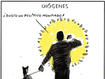 Diogenes – “I’m looking for an honest politician!”