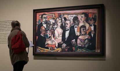 'Sociedad París' (1931), la obra de Beckmann que Hitler incluyó en la expo de Arte degenerado de 1937.