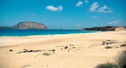 Playa de las Conchas, en La Graciosa.