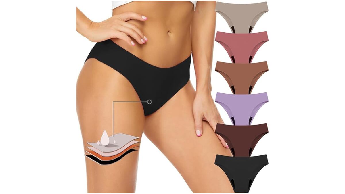 Braga de bikini menstrual.