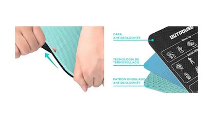 Esterilla con 70 posturas de yoga impresas