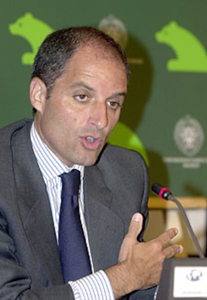 Francisco Camps durante la conferencia en El Escorial.