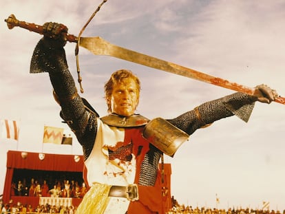 Charlton Heston in a still from the film 'El Cid' (1961), by Anthony Mann.