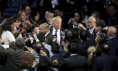 Trump, durante un acto en Washington.