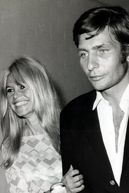 Gunter Sachs y Brigitte Bardot, en 1966.