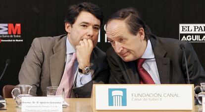 Ignacio González e Ildefonso de Miguel, en una foto de archivo.
