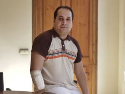 Leonardo Agustín Ganchozo, en Barcelona.