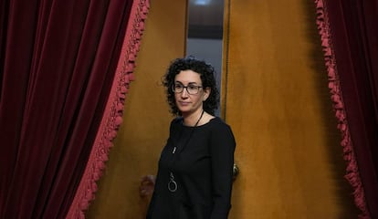 Marta Rovira, fa un any al Parlament.