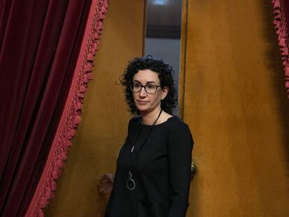 Marta Rovira, fa un any al Parlament.