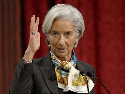 La directora del Fondo Monetario Internacional, Christine Lagarde. 